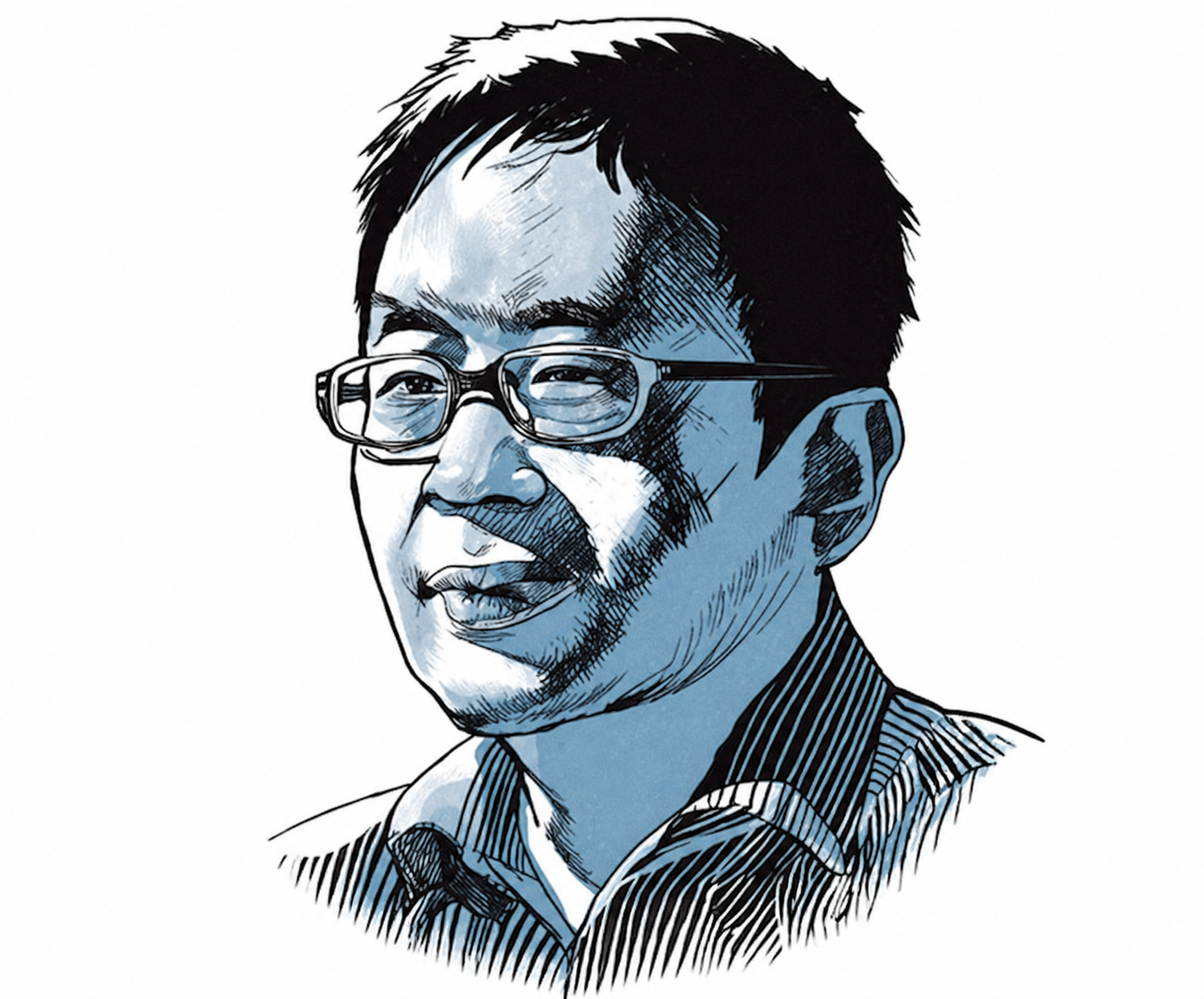 Illustrated portrait of Kenneth Wong, founder of Ketch Locksmiths.
